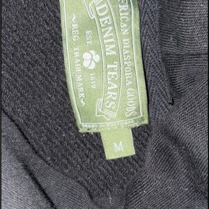 Denim Tears Men's Black Crewneck Sweater